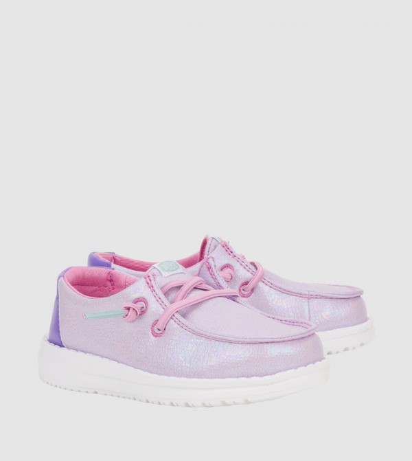 Wendy T Iridescent Sparkle Slip-On Shoes