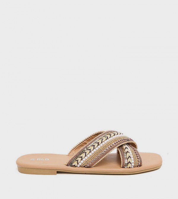 Embellished Flat Sandals