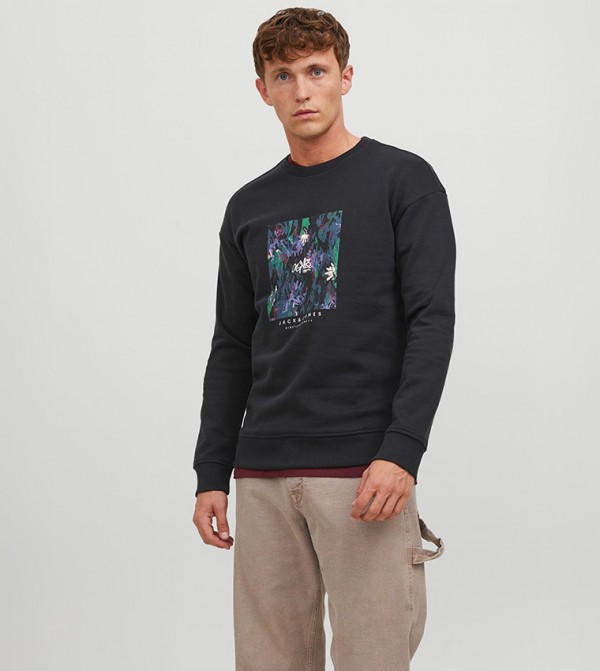 Logo Printed Long Sleeves Sweatshirt
