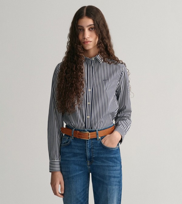 Striped Regular Fit Poplin Shirt
