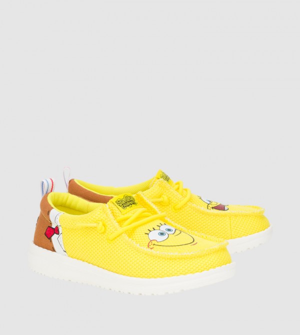 Wally Funk Y SpongeBob Printed Slip-On Shoes