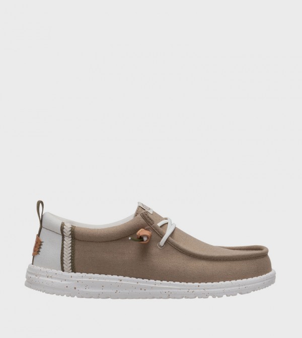 WALLY Craft Linen Slip-On Shoes