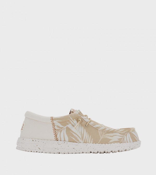 WALLY Funk Palm Printed Slip-On Shoes