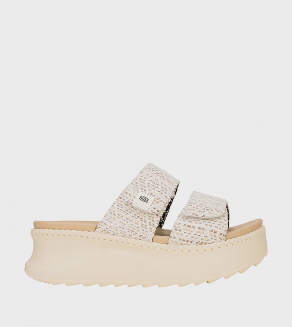 DELRAY Patterned Strap Platform Sandals