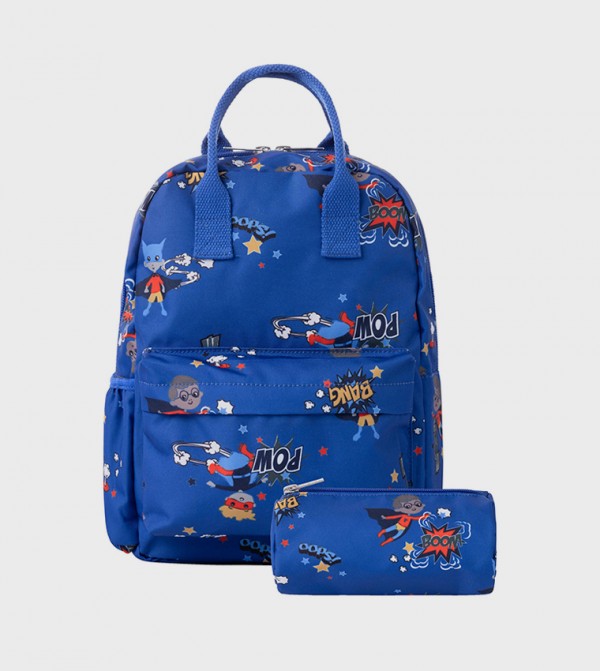 NMMNOJU Printed Backpack with Purse