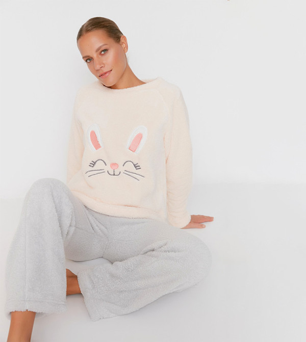 Buy Trendyol Embroidered Wellsoft Knit Night Suit In Multiple Colors ...