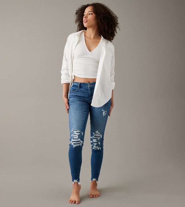Ripped Skinny Fit Jeans
