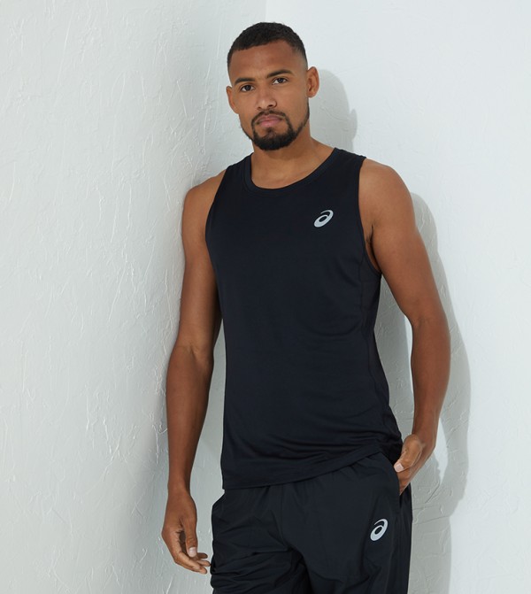 Buy Asics Singlet Active Wear Vest In Black 6thStreet UAE