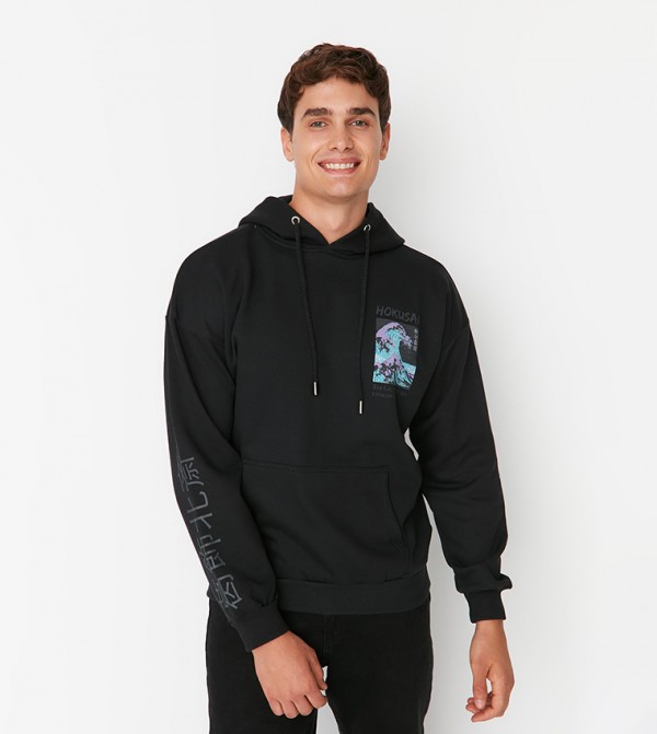 Buy Calvin Klein Iridescent Hoodie In Black | 6thStreet Kuwait