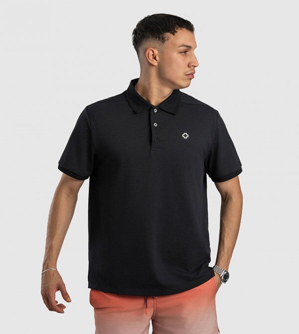 ODIN UV+ 3 Button Pique Polo T-Shirt