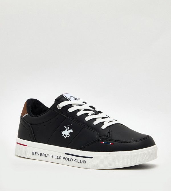 Logo Detail Lace Up Sneakers