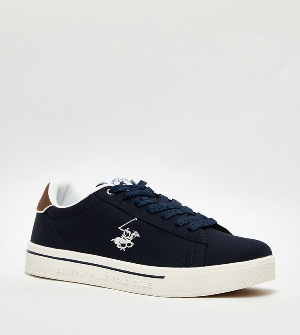 Logo Detail Lace Up Sneakers