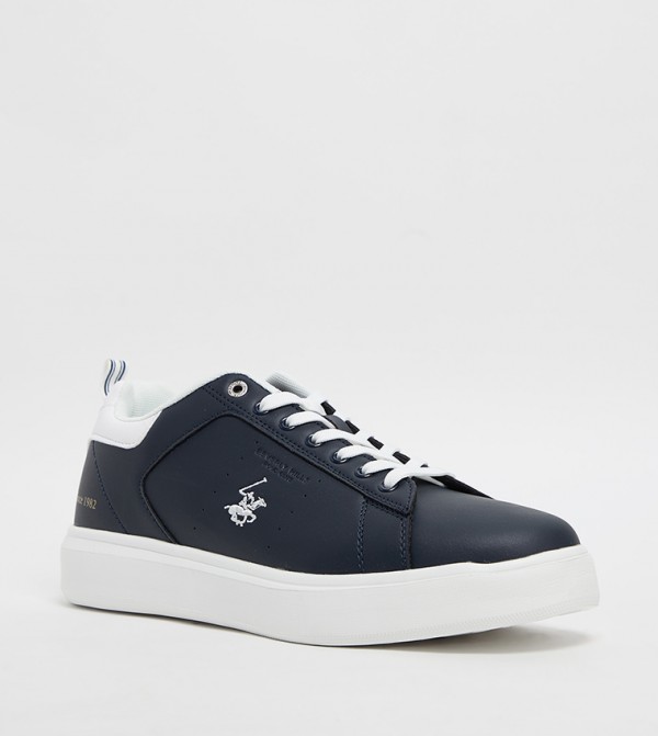 Logo Detail Lace Up Sneakers