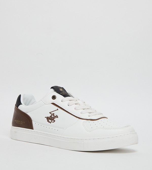 Logo Detail Lace Up Sneakers