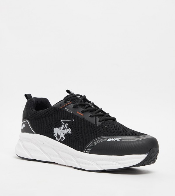 Mesh Detail Lace Up Casual Shoes