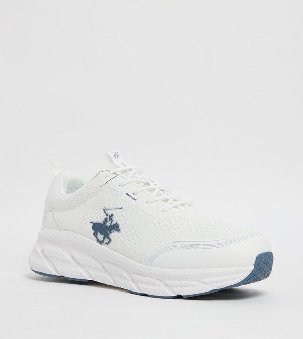 Mesh Detail Lace Up Casual Shoes