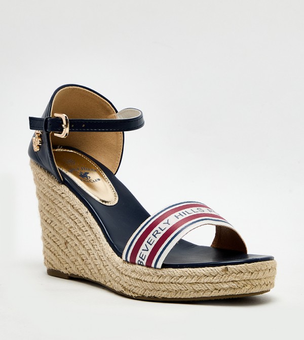 Logo Detail Espadrille Wedges