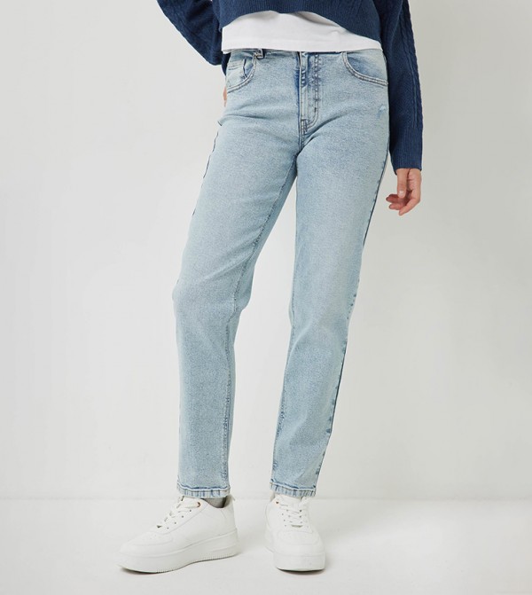 Washed Slim Fit Jeans