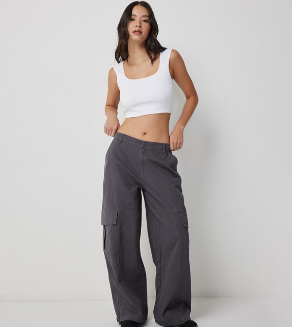 Wide Leg Cargo Pants