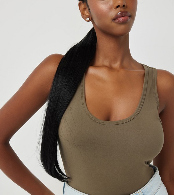 Solid Racerback Tank Top