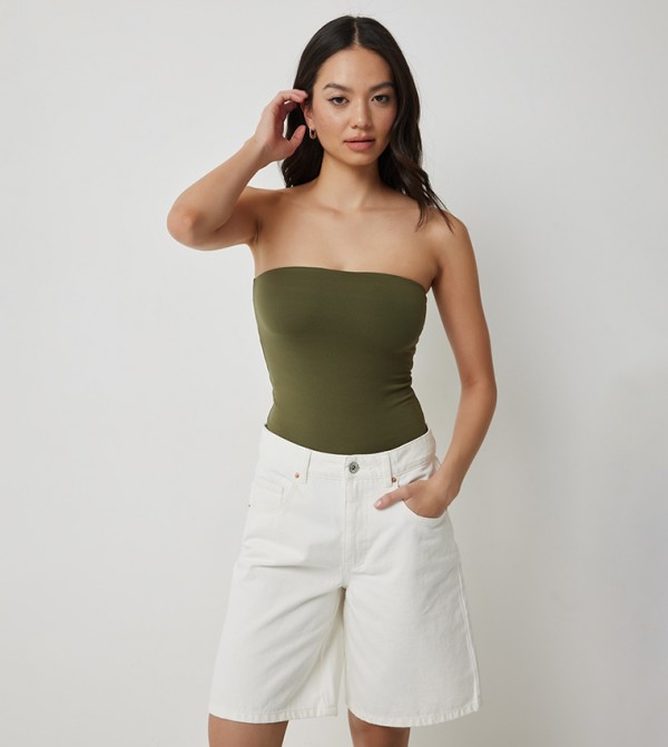 Solid Double Layered Tube Top