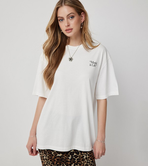 Graphic Print Oversized T-Shirt