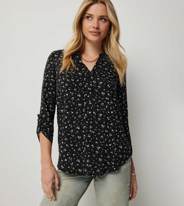 Printed Long Sleeves Top