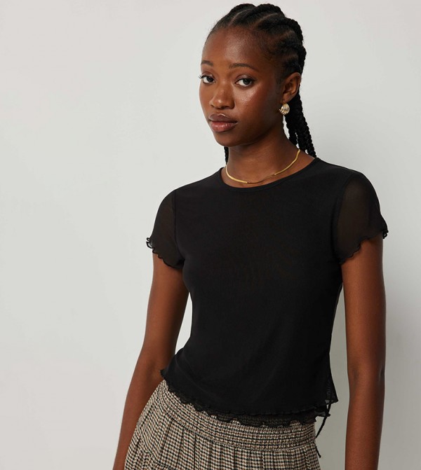 Solid Layered Crop Top