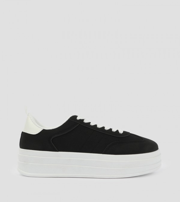 Platform Lace-Up Sneakers