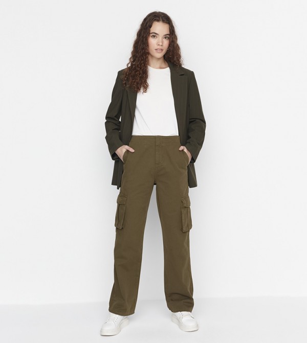 Zara Green Pants Styles, Prices - Trendyol
