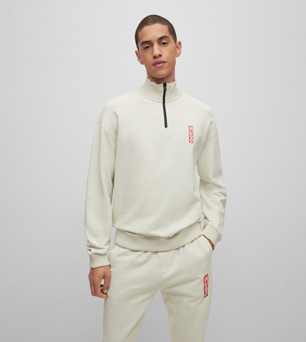 Logo Detail High Neck Sweatshirt