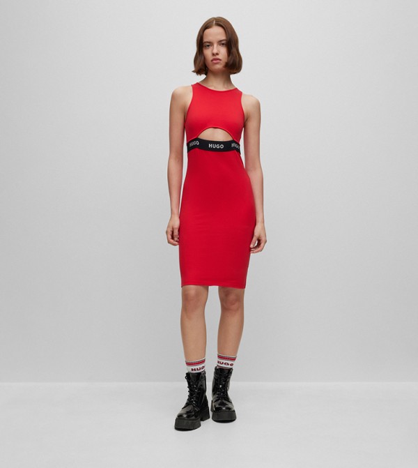 Cut-Out Detail Bodycon Dress
