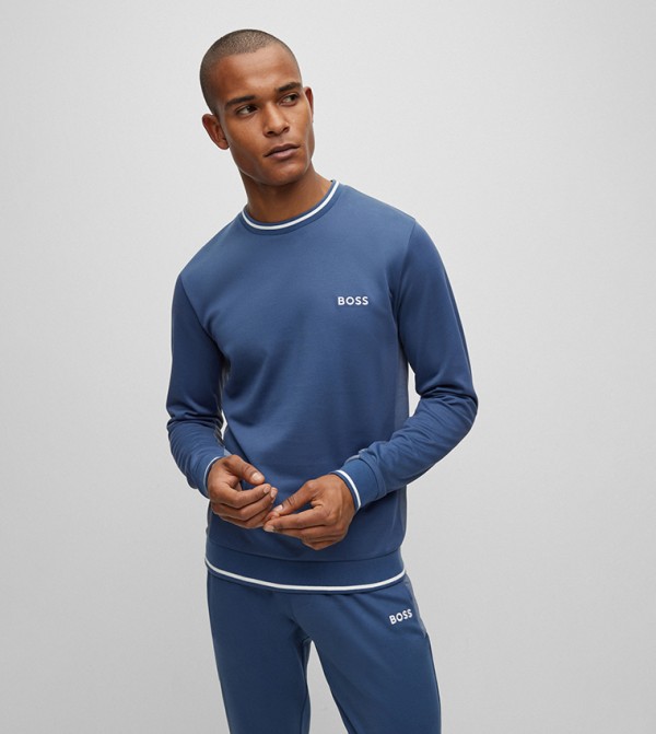 Boss blue sweatshirt discount
