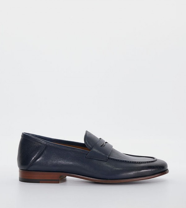 Textured Slip-On Loafers