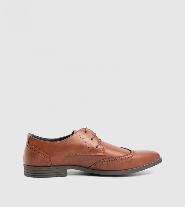 CLIVE Solid Lace-Up Shoes
