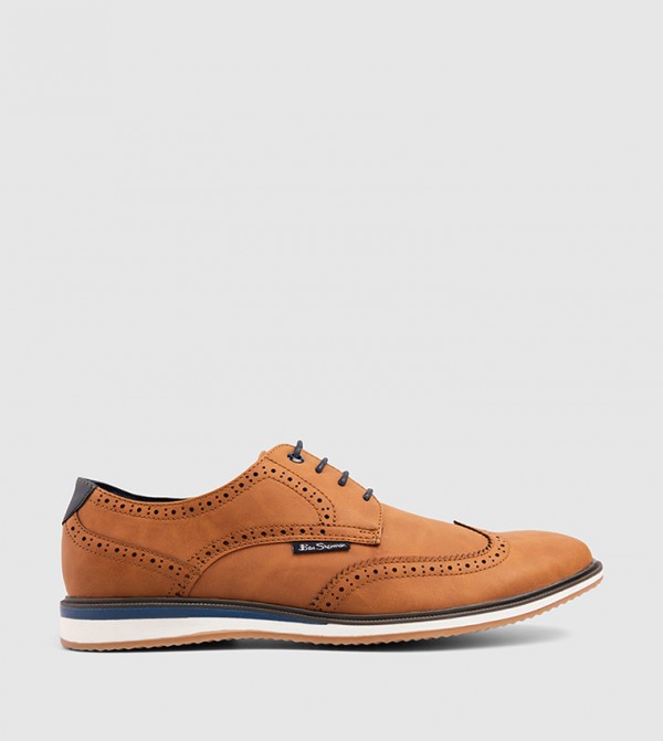 MEXICO Solid Lace-Up Shoes