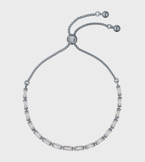 Ted Baker London Braccialetto Regolabile Isela Crystal Baguette, Placcato Oro, Per Donna