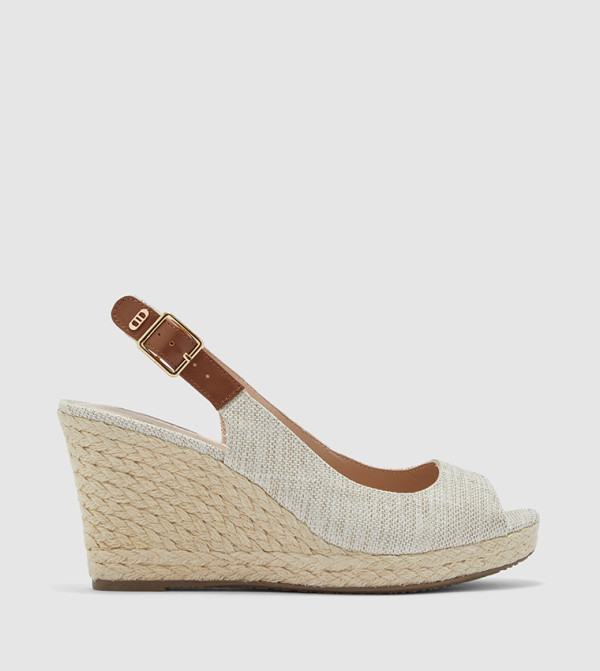 open toe slingback espadrilles