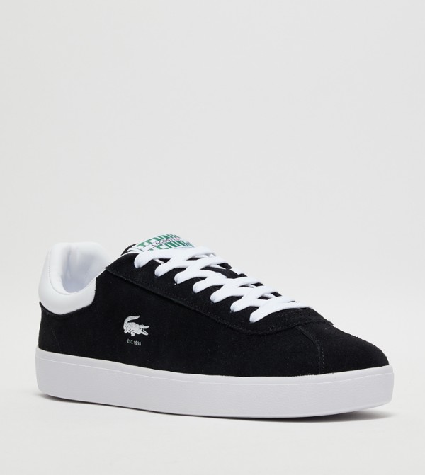 Buy Lacoste BASESHOT Suede Lace Up Sneakers In Black 6thStreet Bahrain