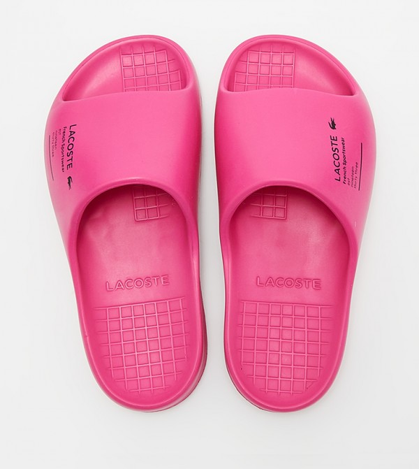 Logo Detail Open Toe Slides