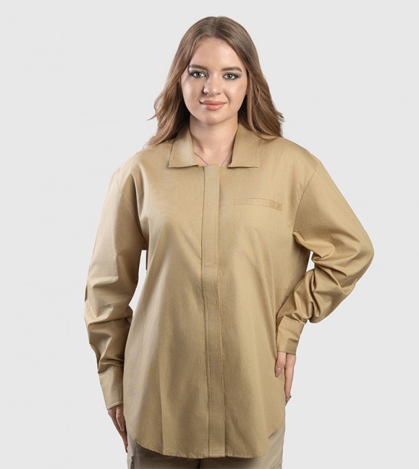 Solid Long Sleeves Shirt