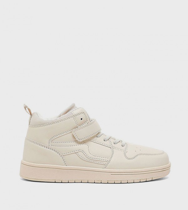 Solid High-Top Sneakers