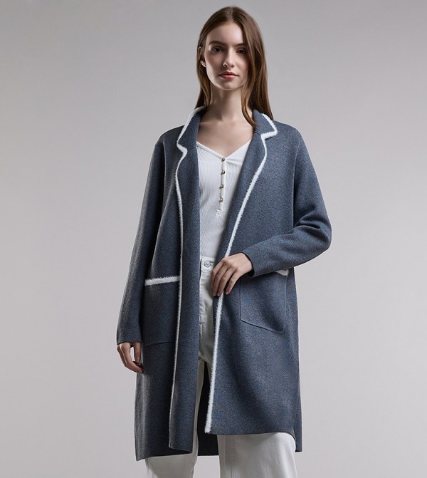 Contrast Trim Shrug