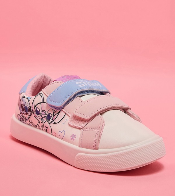 Stitch Print Velcro Sneakers