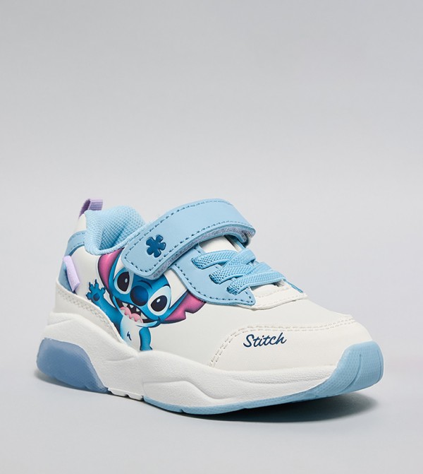 Stitch Print Velcro Sneakers