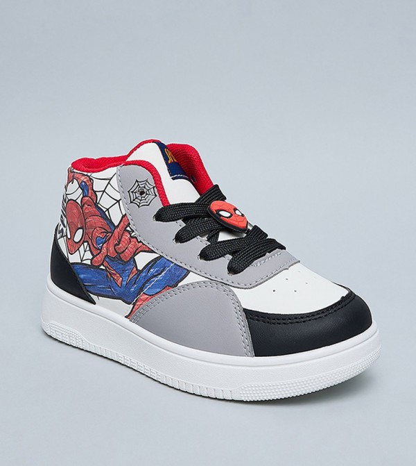 Spiderman Printed High Top Sneakers