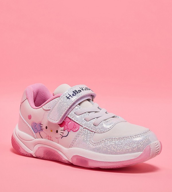 Hello Kitty Print Velcro Sneakers