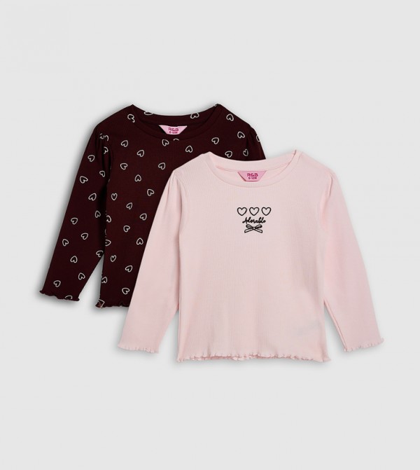 2 Pack Tops with Long Sleeves