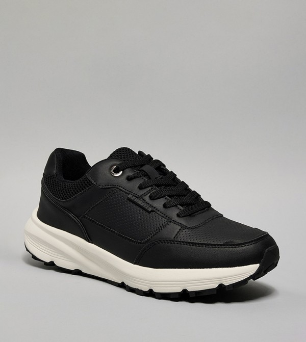 Color Block Lace Up Sneakers