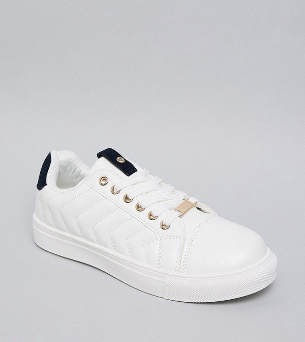 Quilted Low Top Sneakers